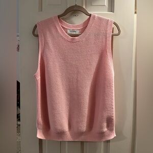 Banana Republic Pink Knit Crewneck Tank